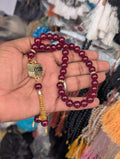 33 Bead Tasbeeh | Premium Islamic Prayer Beads for zikr { kaba pendent tasbeeh }