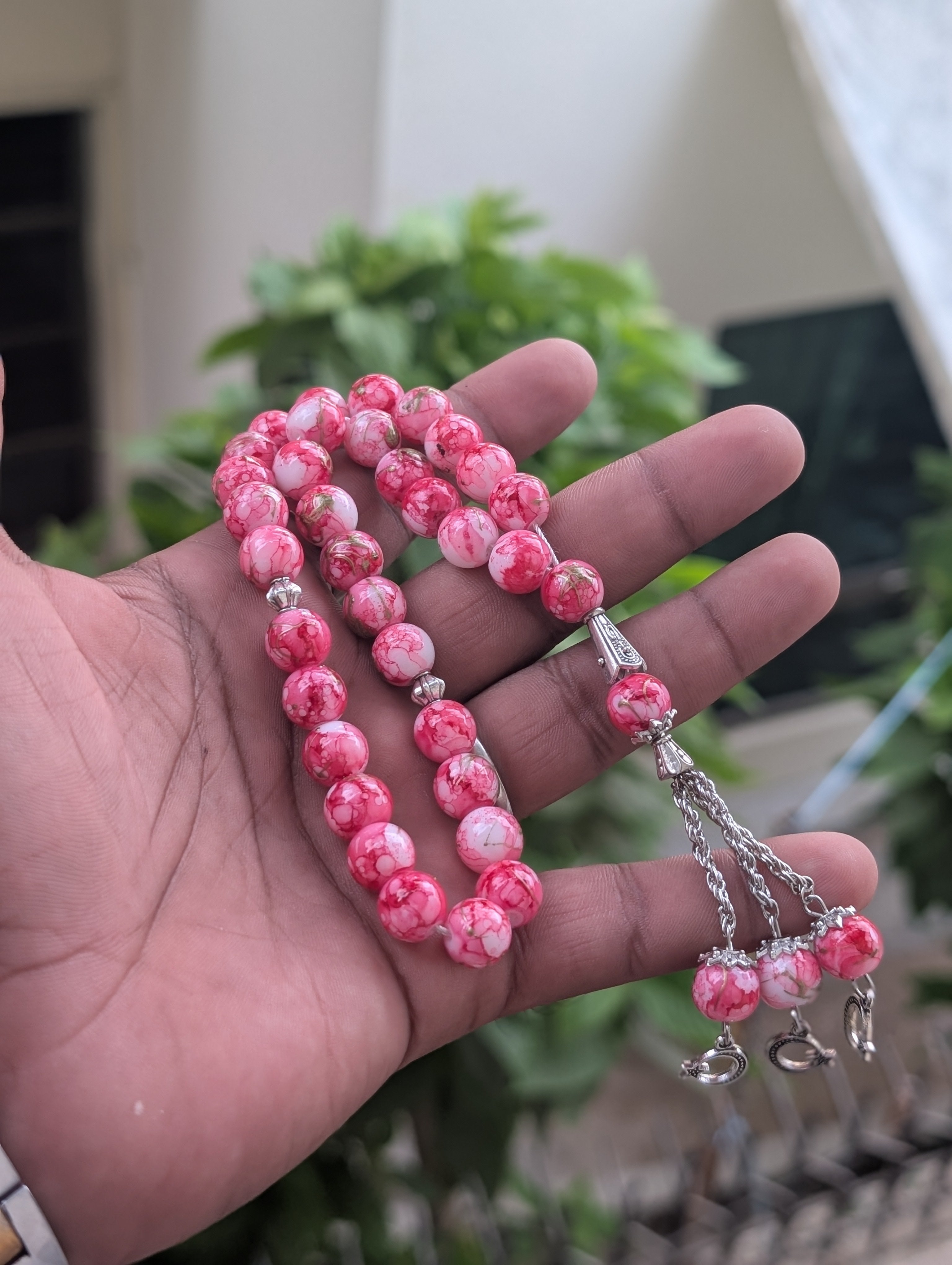 33 beads agate stone copy tasbeeh with china style chain