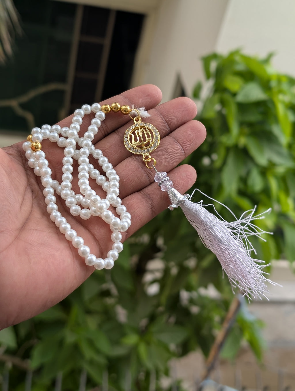 Pack of 6 / 100 beads Allah pendent tasbeeh