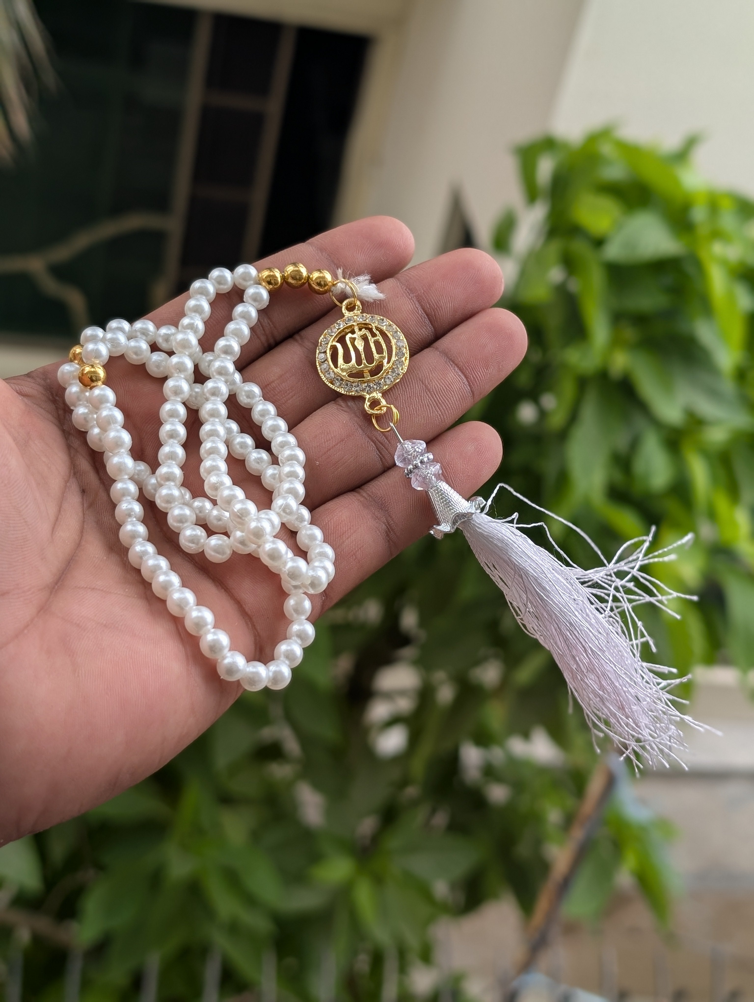 Pack of 6 / 100 beads Allah pendent tasbeeh