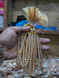 Elegant golden crystal tasbeeh 33 beads high quality tasbeeh