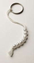 White Marble Tawaf Tasbeeh – 7 Bead Counter for Hajj & Umrah