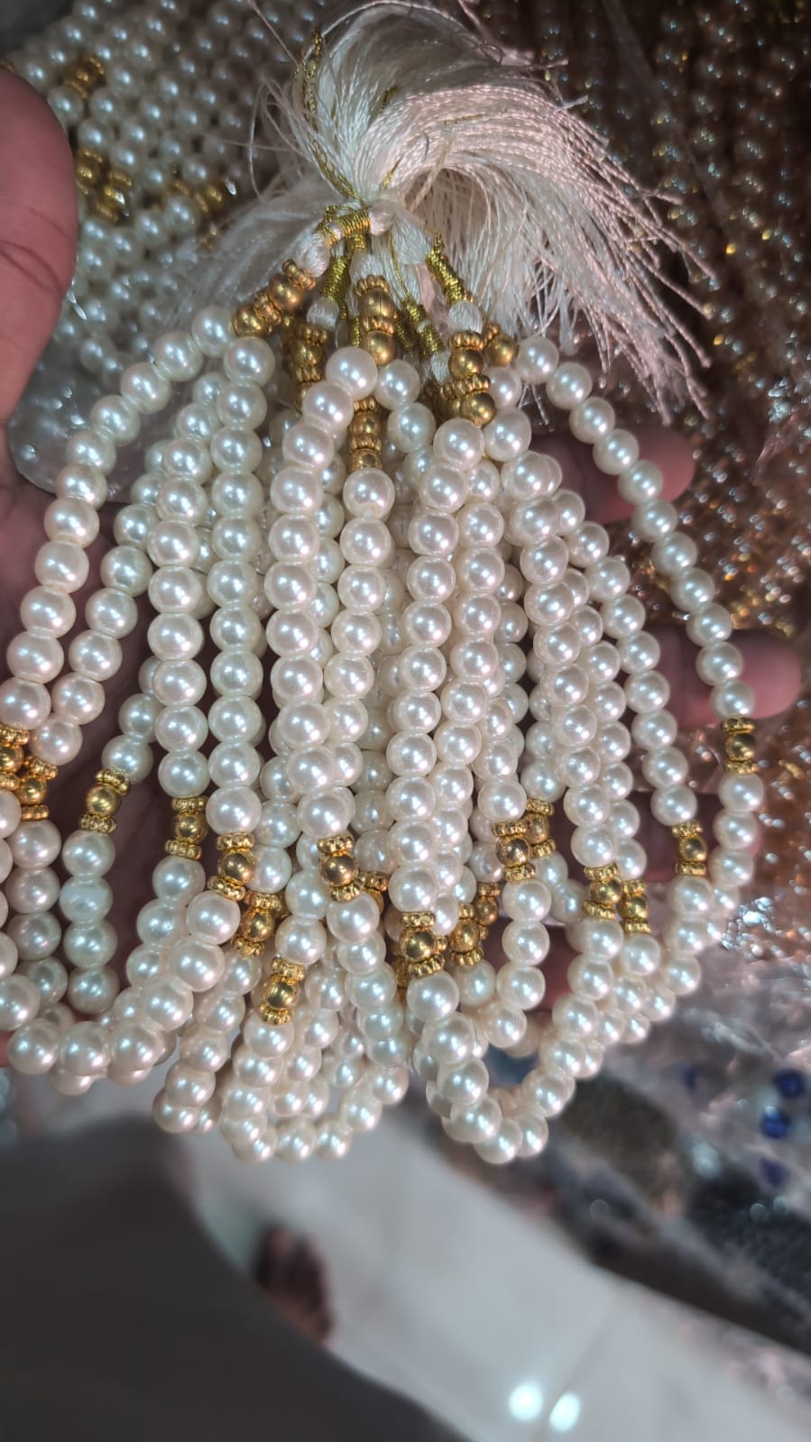 Pack of 12 / 33 beads perl tasbeeh/ elegant