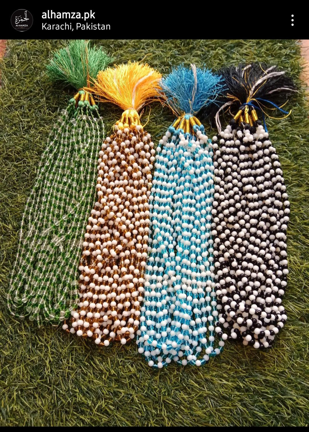 Crystal beads tasbeeh/high quality 100 beads tasbeeh / pack of 12